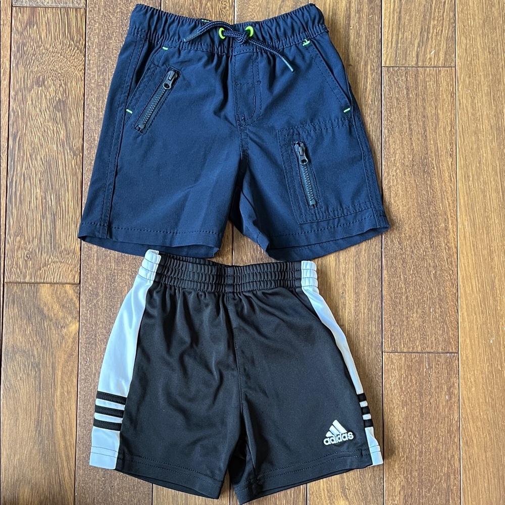Adidas and cat and jack Shorts Set, lot of 2